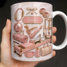 Load image into Gallery viewer, Personalized Pilates Girl Coffee Mug Custom Name Gift for Her
