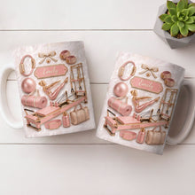 Load image into Gallery viewer, Personalized Pilates Girl Coffee Mug Custom Name Gift for Her
