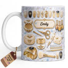 Load image into Gallery viewer, Personalized Glamorous Nail Artist Mug Custom Gift for Her
