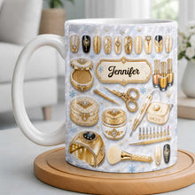 Load image into Gallery viewer, Personalized Glamorous Nail Artist Mug Custom Gift for Her

