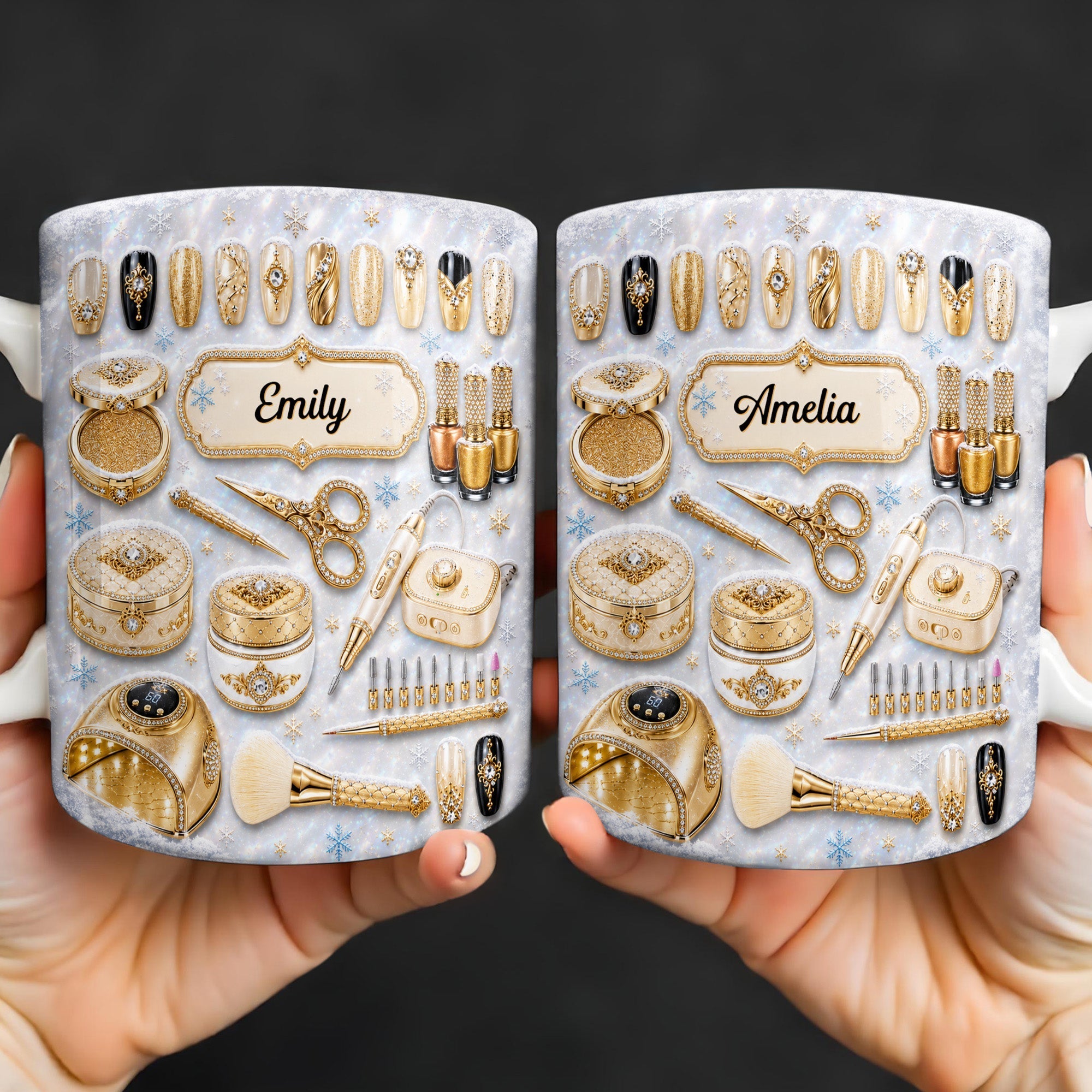 Personalized Glamorous Nail Artist Mug Custom Gift for Her