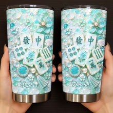 Load image into Gallery viewer, Personalized 20oz Stainless Steel Tumbler Custom Name Mahjong Gift for Besties
