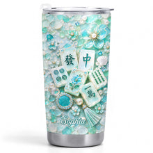 Load image into Gallery viewer, Personalized 20oz Stainless Steel Tumbler Custom Name Mahjong Gift for Besties
