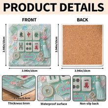 Load image into Gallery viewer, Personalized Square Ceramic Coaster Custom Name Gift for Hobbyists
