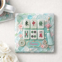 Load image into Gallery viewer, Personalized Square Ceramic Coaster Custom Name Gift for Hobbyists
