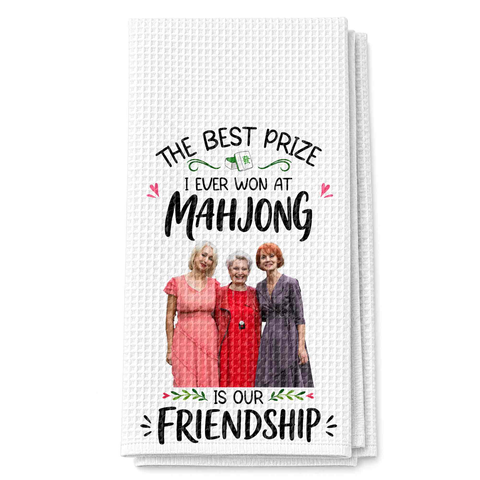 Personalized Photo Kitchen Towel Custom Gift for Besties