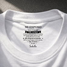 Load image into Gallery viewer, Personalized Inside Neck Print T-Shirt Gift for Husband
