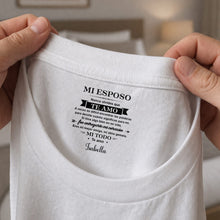 Load image into Gallery viewer, Personalized Inside Neck Print T-Shirt Gift for Husband
