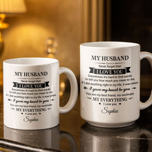 Load image into Gallery viewer, Personalized Heart Coffee Mug Custom Gift for Husband
