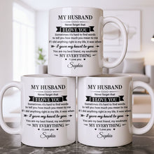 Load image into Gallery viewer, Personalized Heart Coffee Mug Custom Gift for Husband
