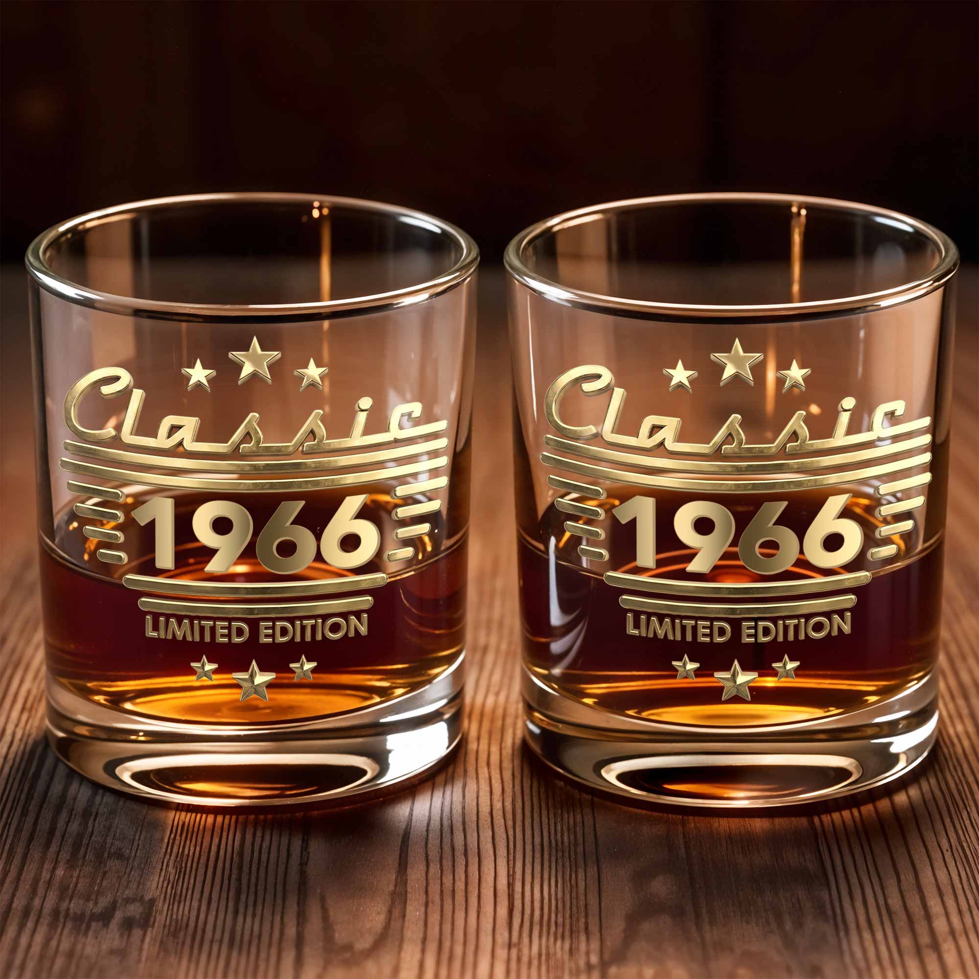 Personalized 3D Effect Whiskey Glass Custom Gift for Dad