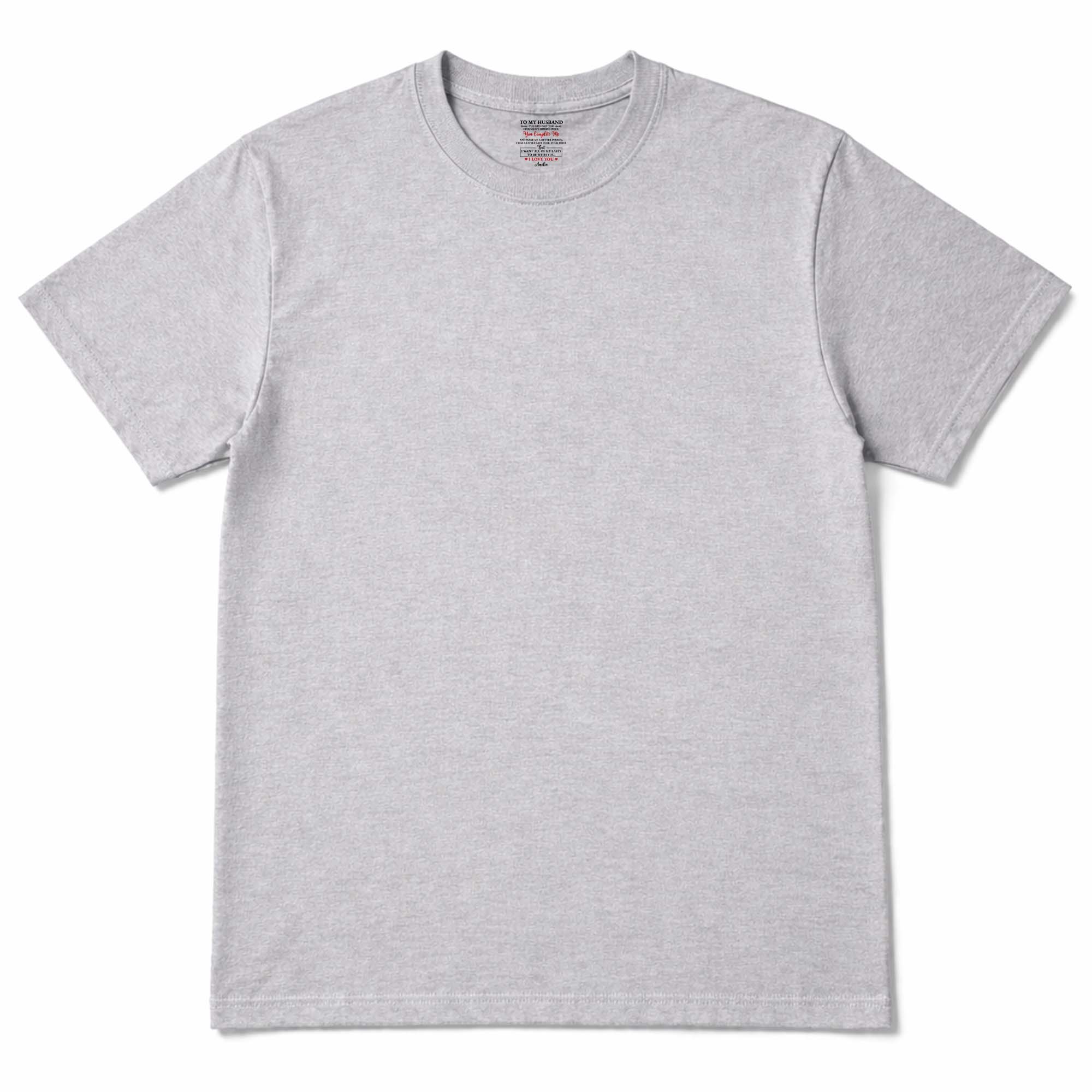Personalized Inside Neck Print T-Shirt Romantic Gift for Husband