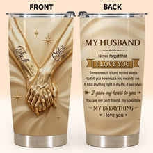 Load image into Gallery viewer, Personalized 20oz Stainless Steel Tumbler Gift for Husband
