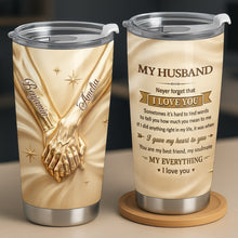 Load image into Gallery viewer, Personalized 20oz Stainless Steel Tumbler Gift for Husband

