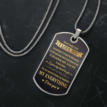 Load image into Gallery viewer, Personalized Dog Tag Necklace Custom Initial Gift for Husband
