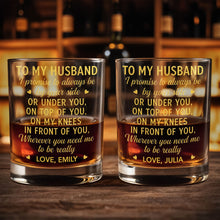 Load image into Gallery viewer, Personalized Custom Whiskey Glass Gift for Husband - Elegant Design
