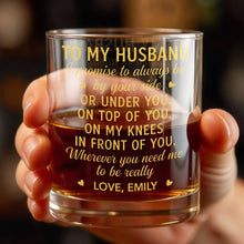 Load image into Gallery viewer, Personalized Custom Whiskey Glass Gift for Husband - Elegant Design
