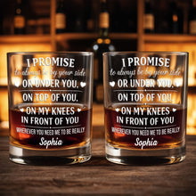 Load image into Gallery viewer, Personalized Custom Whiskey Glass Romantic Heart Design Gift for Husband
