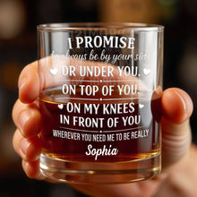 Load image into Gallery viewer, Personalized Custom Whiskey Glass Romantic Heart Design Gift for Husband
