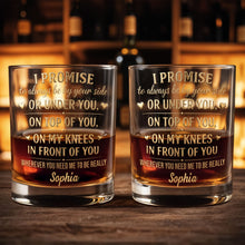 Load image into Gallery viewer, Personalized Custom Whiskey Glass Unique Heart Design Gift for Him

