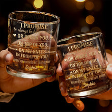 Load image into Gallery viewer, Personalized Custom Whiskey Glass Unique Heart Design Gift for Him
