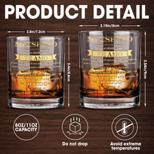 Load image into Gallery viewer, Personalized Custom Whiskey Glass for Husband Anniversary Gift
