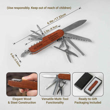 Load image into Gallery viewer, Personalized Wooden Multi Tool Custom Name Gift for Dad
