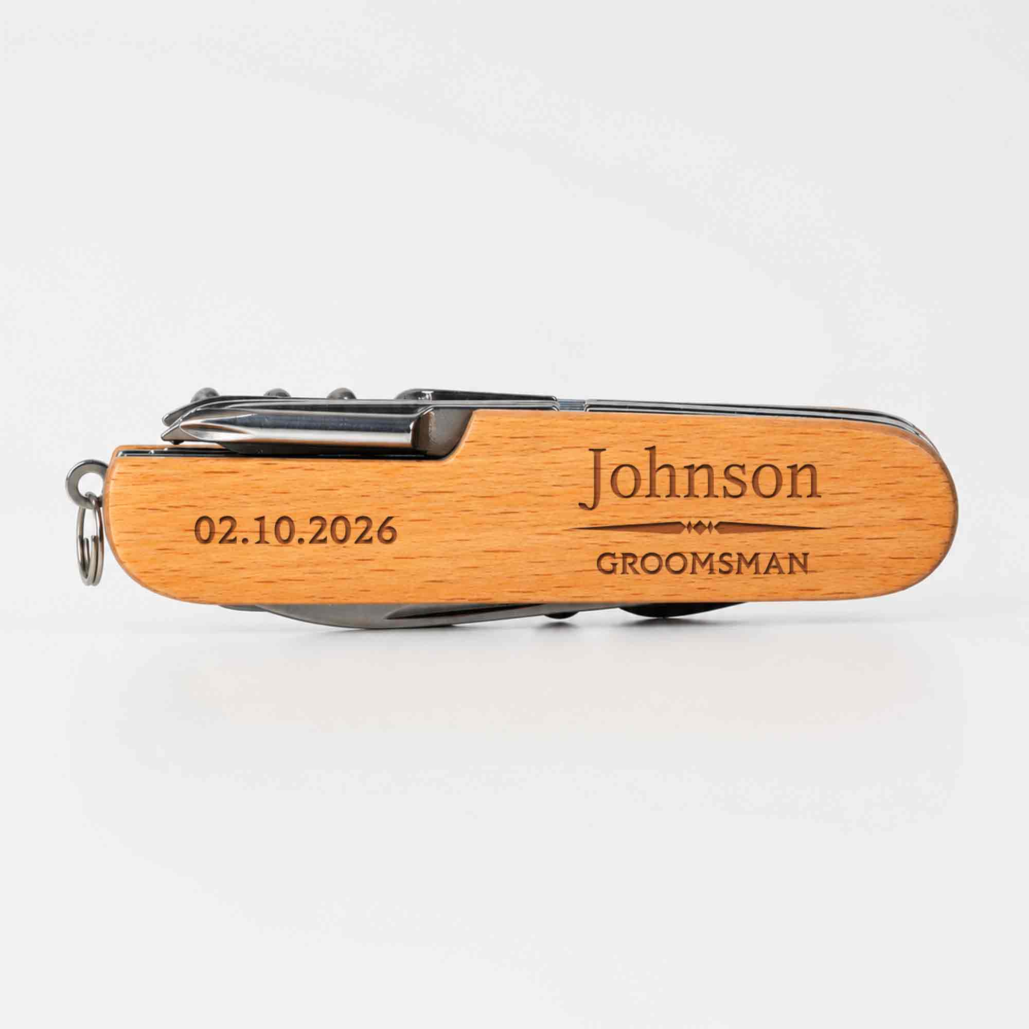 Personalized Wooden Multi Tool Custom Name Gift for Dad