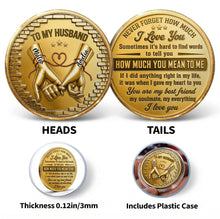 Load image into Gallery viewer, Personalized Commemorative Coin for Husband Anniversary Gift

