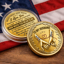 Load image into Gallery viewer, Personalized Commemorative Coin for Husband Anniversary Gift
