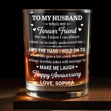 Load image into Gallery viewer, Personalized Custom Whiskey Glass for Husband - Elegant Gift
