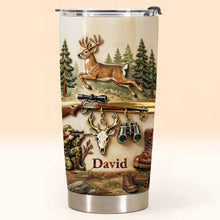 Load image into Gallery viewer, Personalized Hunting Tumbler Custom Name Gift for Dad 20oz
