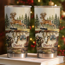 Load image into Gallery viewer, Personalized Hunting Tumbler Custom Name Gift for Dad 20oz

