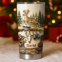 Load image into Gallery viewer, Personalized Hunting Tumbler Custom Name Gift for Dad 20oz
