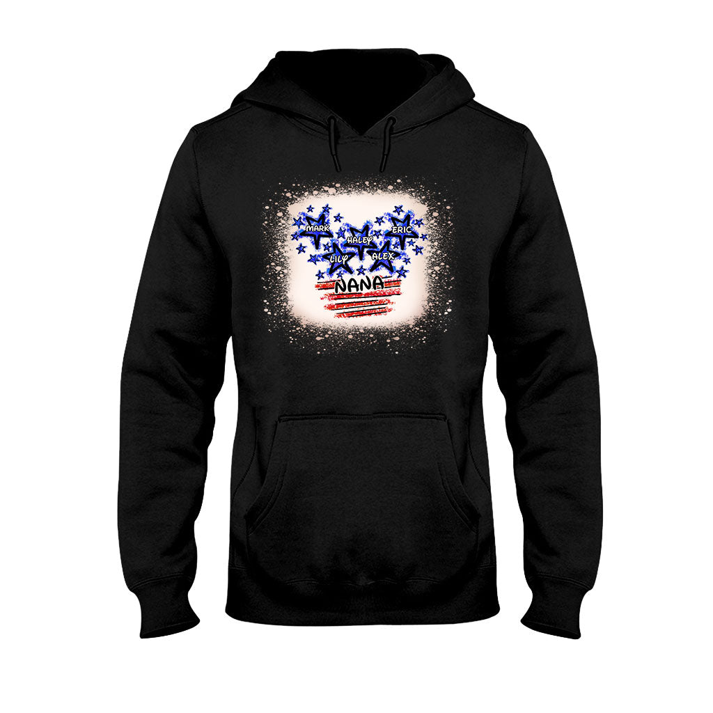 Personalized Independence Day T-shirt for Nana Custom Names Gift
