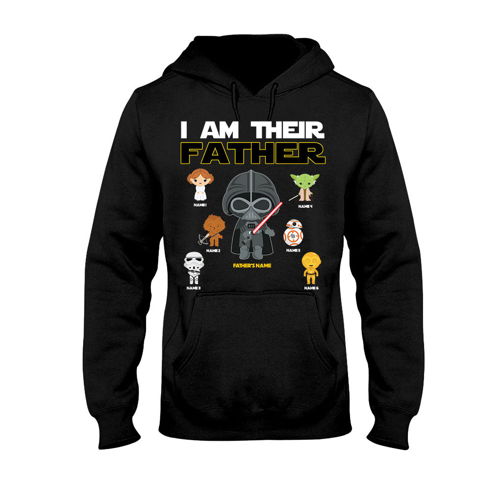 Personalized I Am Their Father T-Shirt & Hoodie Gift for Dad, Custom Name, Father's Day