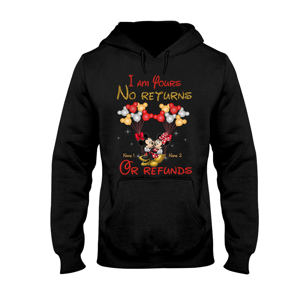 Personalized Couple T-Shirt & Hoodie with Custom Names Gift