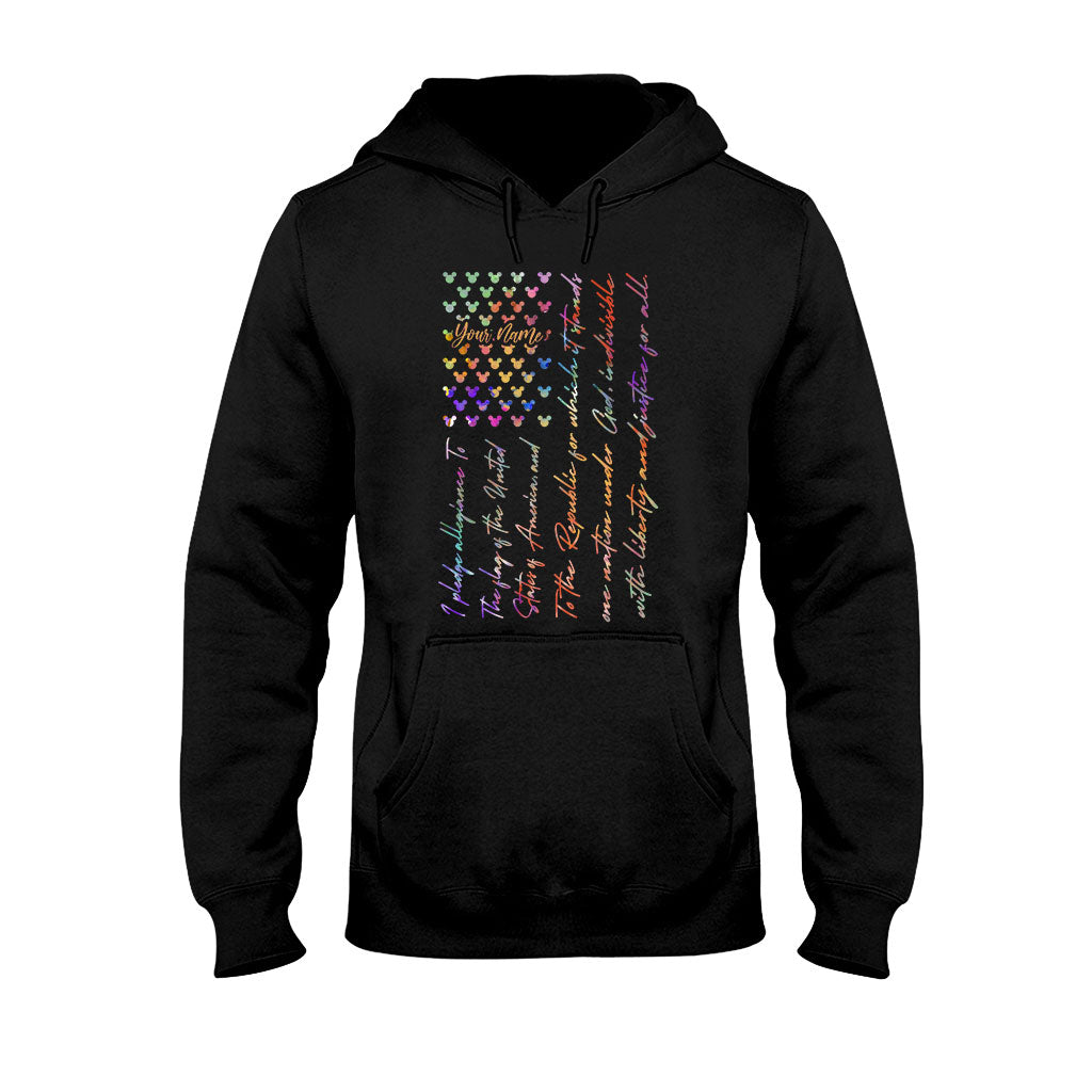 Personalized Mouse Ears Pledge of Allegiance T-shirt & Hoodie for Independence Day