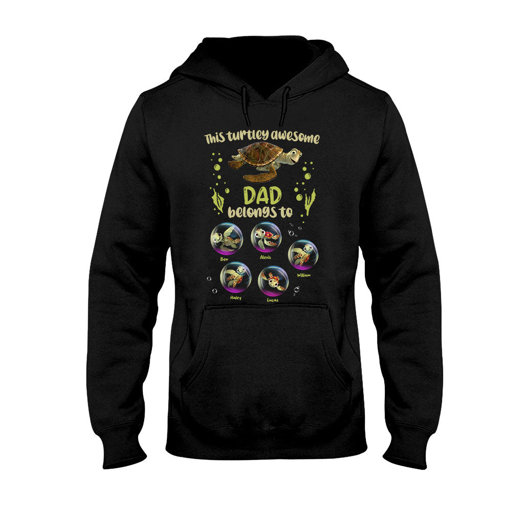 Personalized Turtley Awesome Dad T-shirt & Hoodie Gift