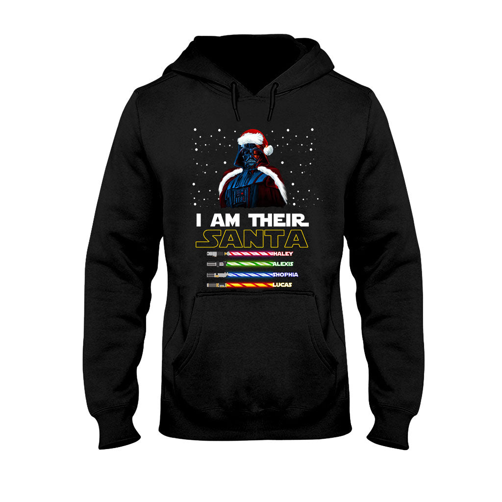 Personalized Christmas T-Shirt & Hoodie Gift for Dad - I Am Their Santa