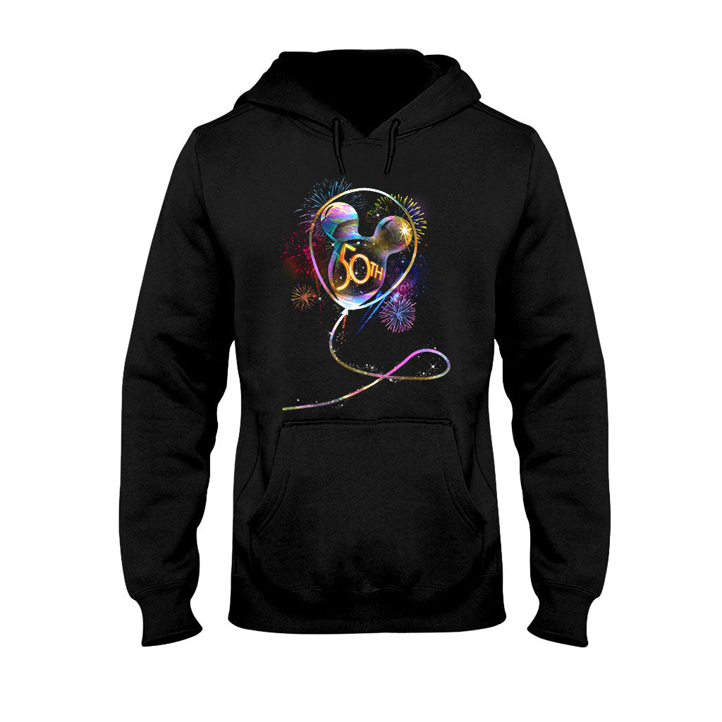 Personalized 50th Birthday Mouse Ear Balloon T-shirt & Hoodie