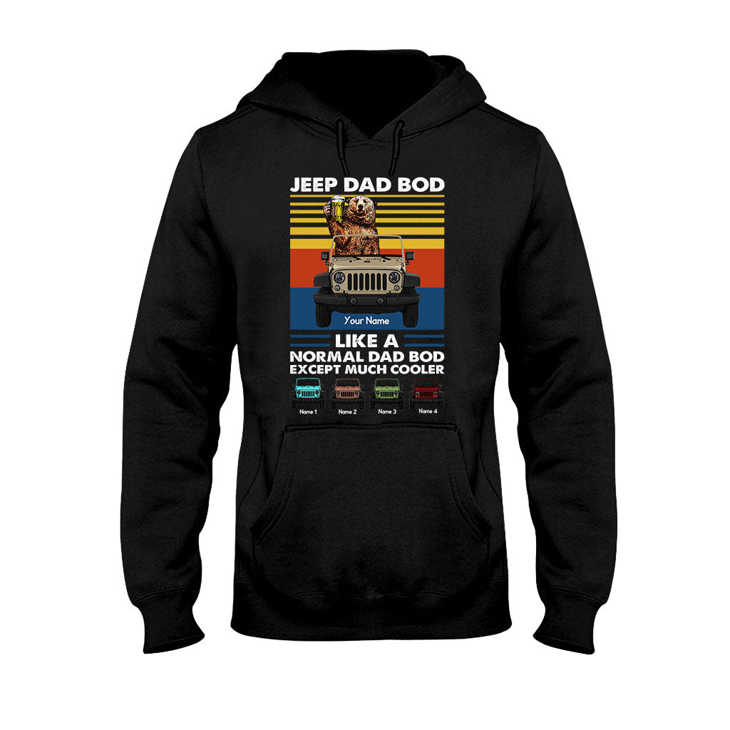 Personalized Jeep Dad Bod T-shirt & Hoodie Custom Name Gift