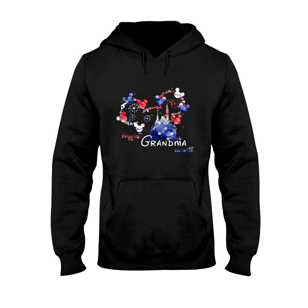 Personalized Happiest Grandma Independence Day T-shirt & Hoodie Gift