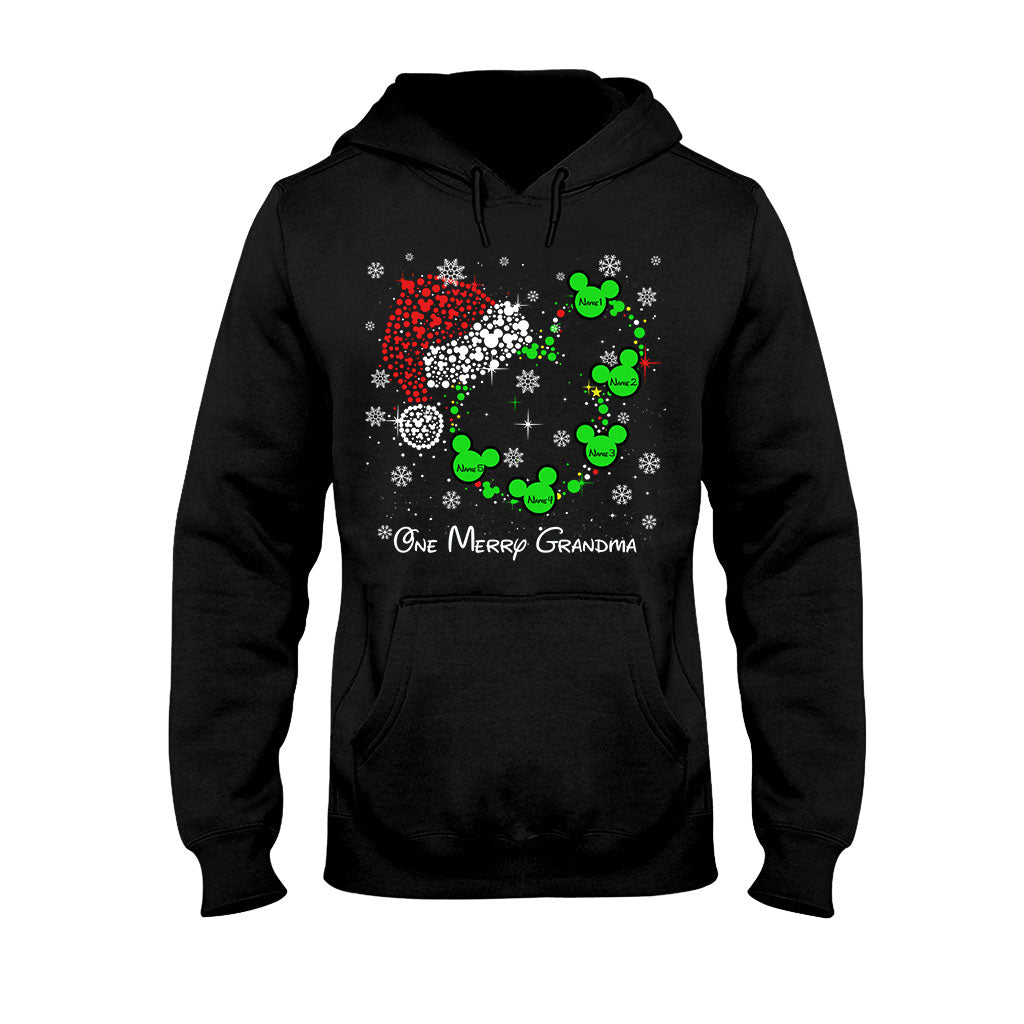 Personalized Christmas T-Shirt & Hoodie for Grandma | Custom Names