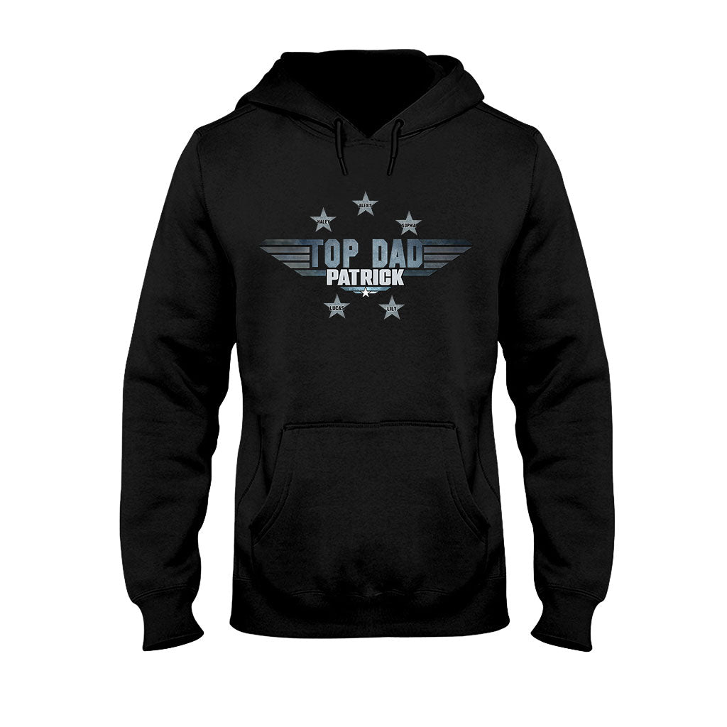 Personalized Top Dad T-shirt & Hoodie Gift with Custom Name