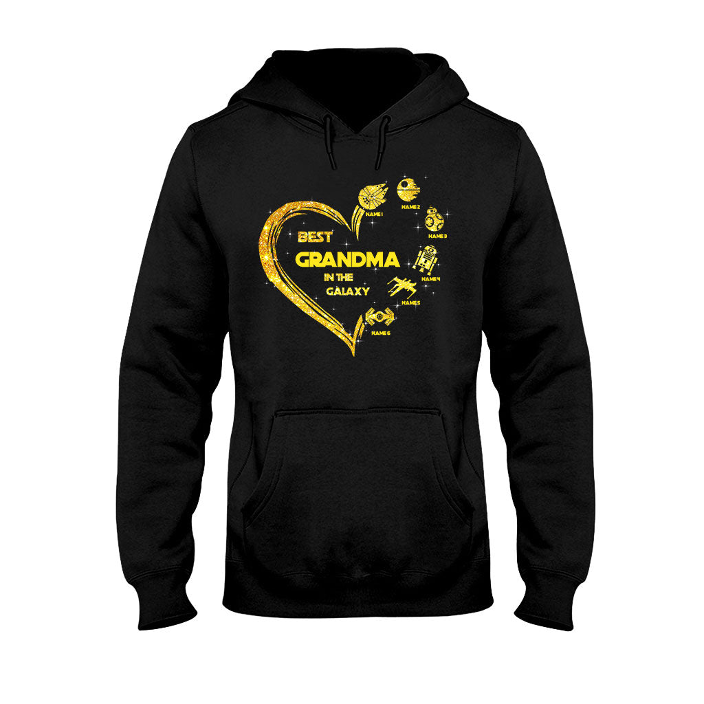 Personalized Best Grandma in the Galaxy T-shirt & Hoodie Gift for Mother's Day