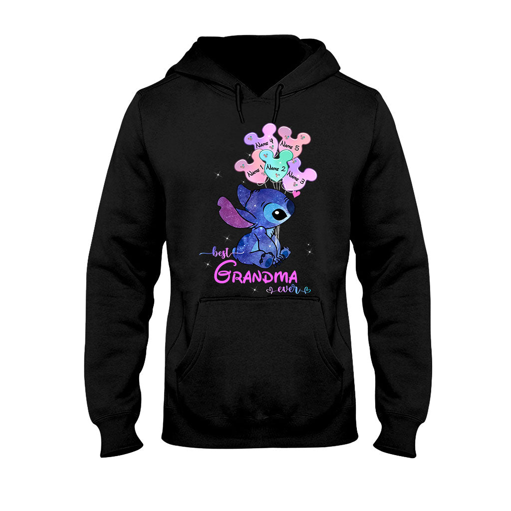 Personalized Best Grandma Ever T-shirt & Hoodie with Names for Mother's Day