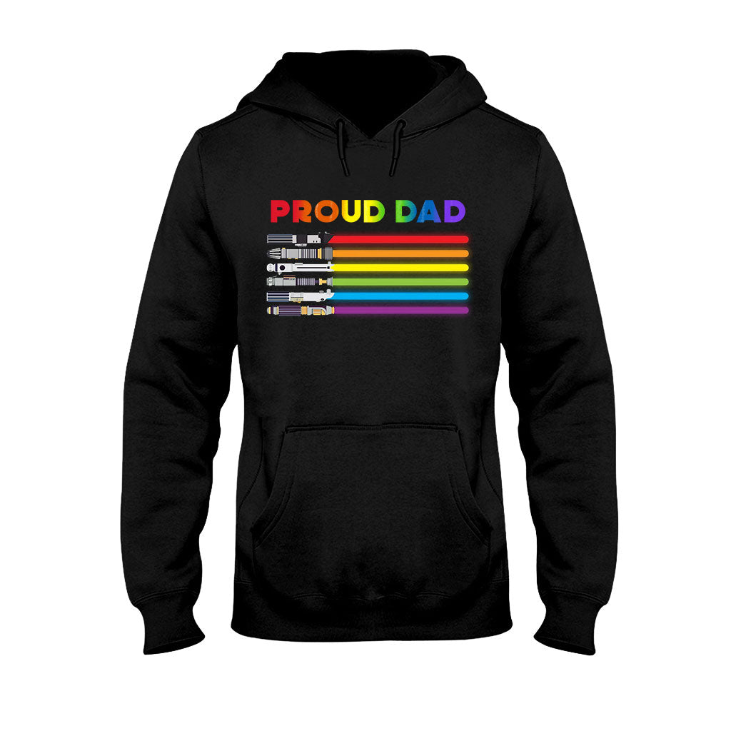 Personalized Proud Dad LGBT Support T-shirt & Hoodie Gift