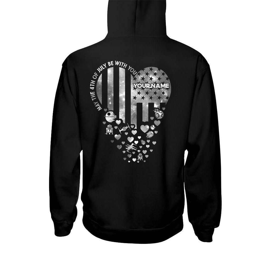 Personalized Independence Day T-Shirt & Hoodie Custom Name Star Wars Gift