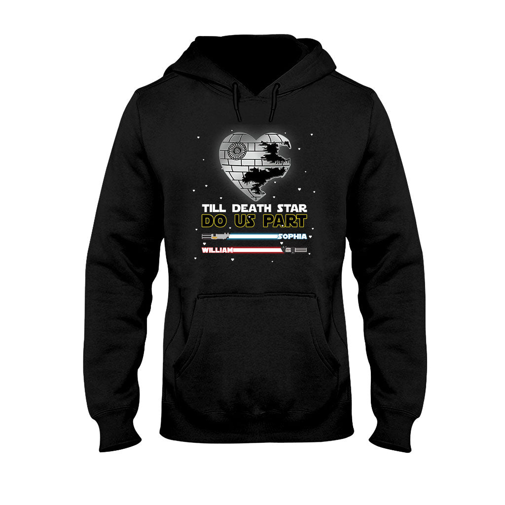 Personalized Till Death Star Do Us Part Couple T-shirt & Hoodie Gift